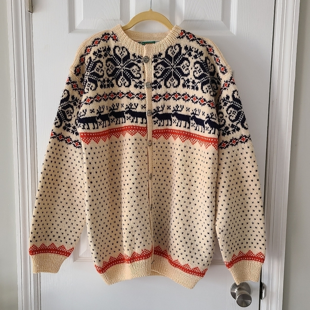 Norsk‎ Husflid Vintage Norwegian Wool Sweater